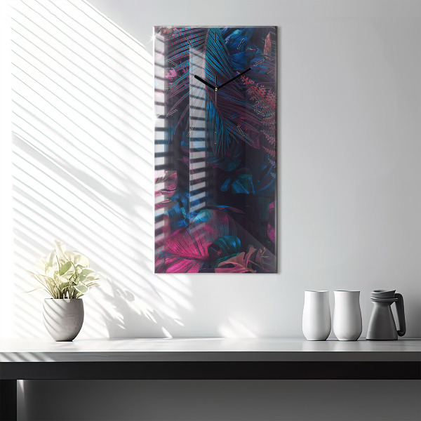 Orologio verticale Fiori esotici