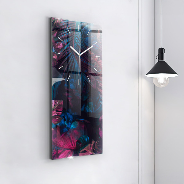 Orologio verticale Fiori esotici