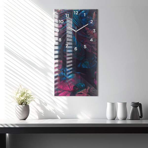 Orologio verticale Fiori esotici