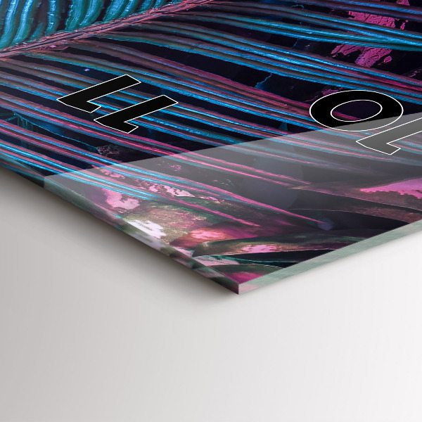 Orologio verticale Fiori esotici