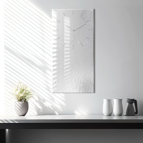 Orologio verticale Linee di astrazione