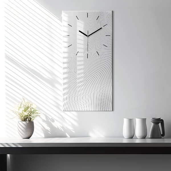 Orologio verticale Linee di astrazione