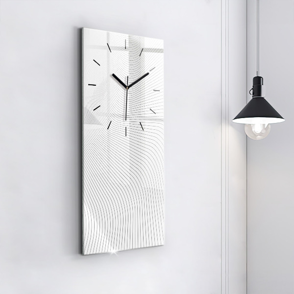 Orologio verticale Linee di astrazione