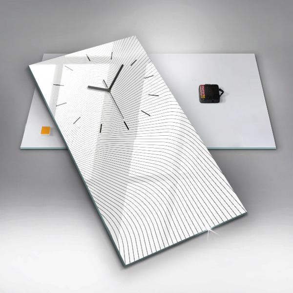 Orologio verticale Linee di astrazione