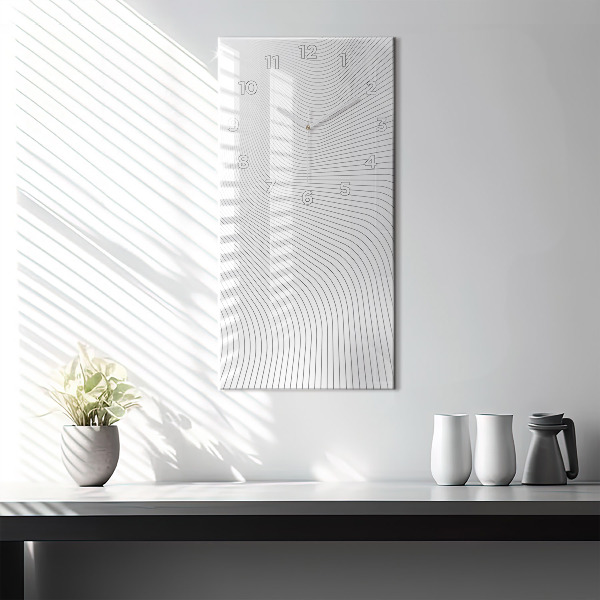 Orologio verticale Linee di astrazione