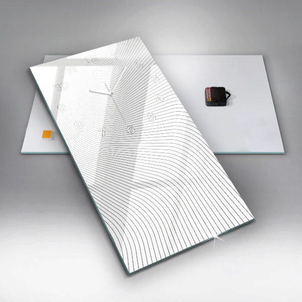 Orologio verticale Linee di astrazione