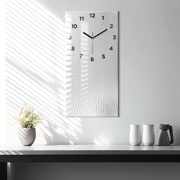Orologio verticale Linee di astrazione