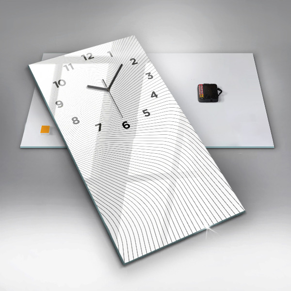 Orologio verticale Linee di astrazione