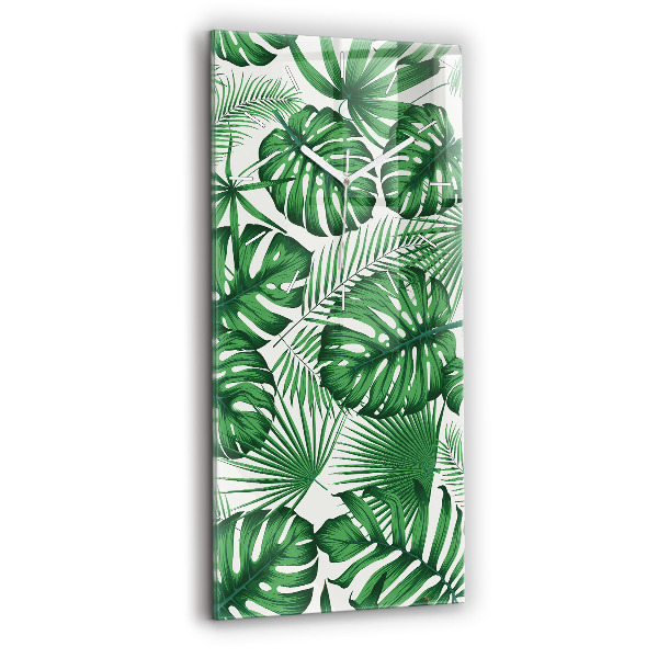Orologio verticale Foglie di Monstera
