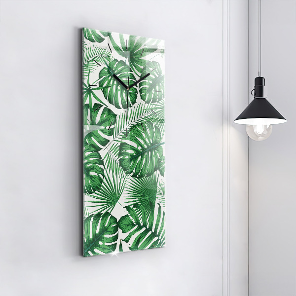 Orologio verticale Foglie di Monstera