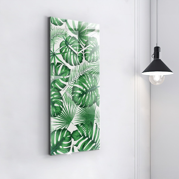 Orologio verticale Foglie di Monstera