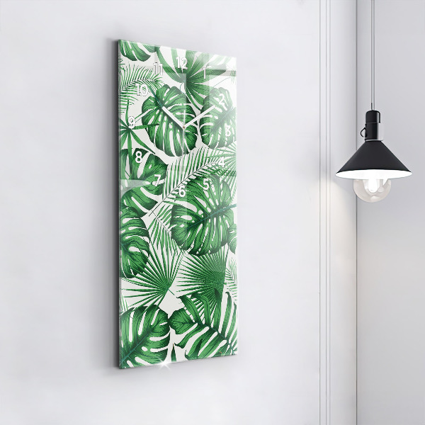 Orologio verticale Foglie di Monstera