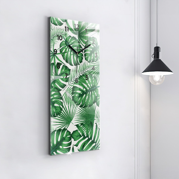 Orologio verticale Foglie di Monstera