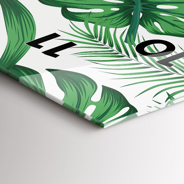 Orologio verticale Foglie di Monstera