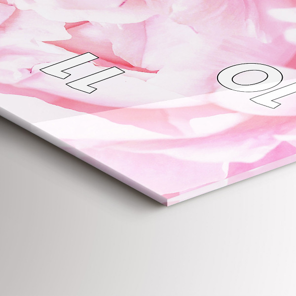 Orologio verticale Fiori che sbocciano