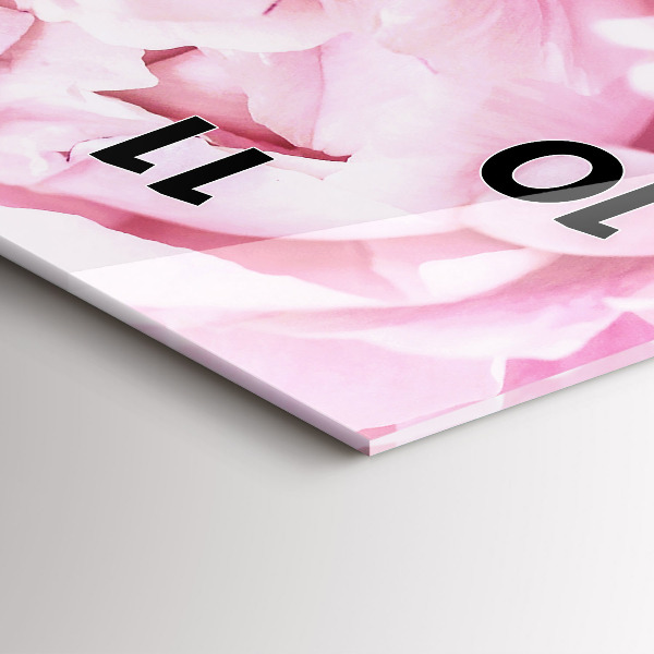 Orologio verticale Fiori che sbocciano