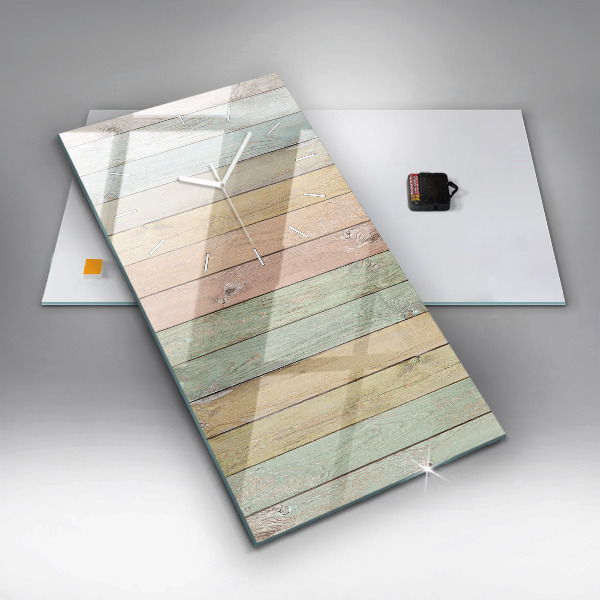 Orologio verticale Tavole colorate