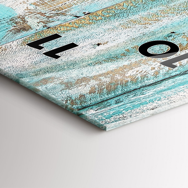 Orologio verticale Tavole blu