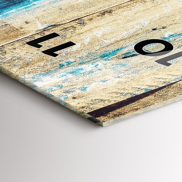 Orologio verticale Legno graffiato