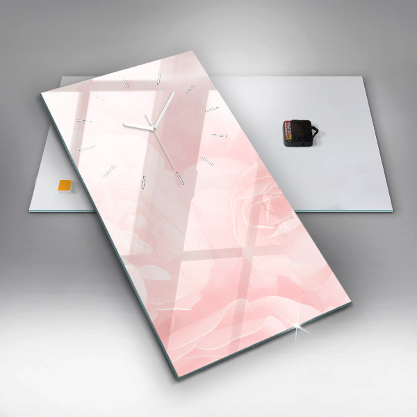 Orologio verticale Rose in fiore