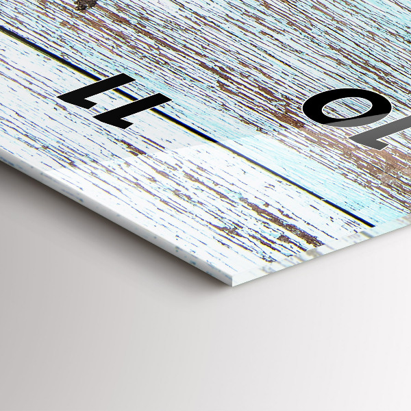 Orologio verticale Legno pastello