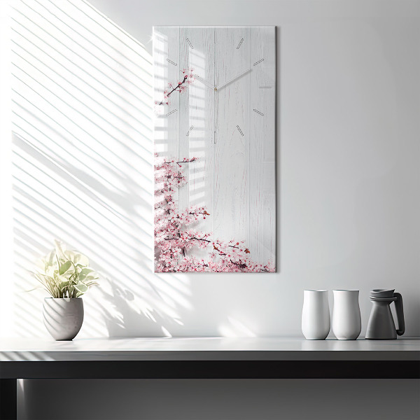 Orologio verticale Fiori primaverili