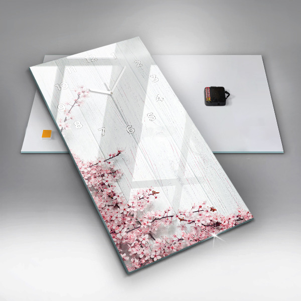 Orologio verticale Fiori primaverili