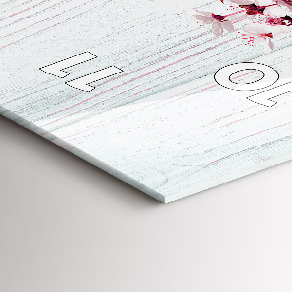 Orologio verticale Fiori primaverili