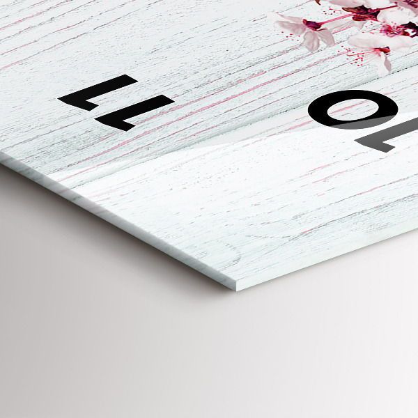 Orologio verticale Fiori primaverili