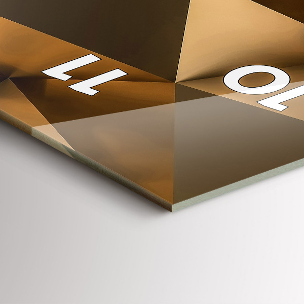 Orologio verticale Texture geometrica