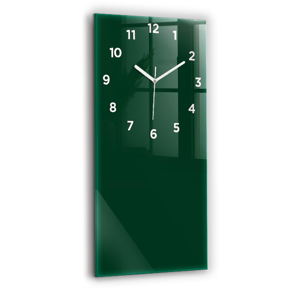 Orologio verticale in vetro Colore verde bottiglia