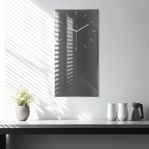 Orologio verticale in vetro Colore grigio