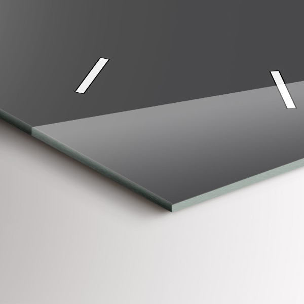 Orologio verticale in vetro Colore grigio