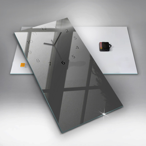 Orologio verticale in vetro Colore grigio