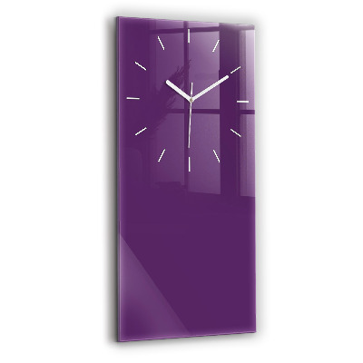 Orologio verticale in vetro Viola