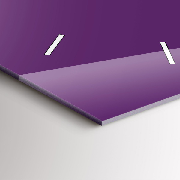 Orologio verticale in vetro Viola