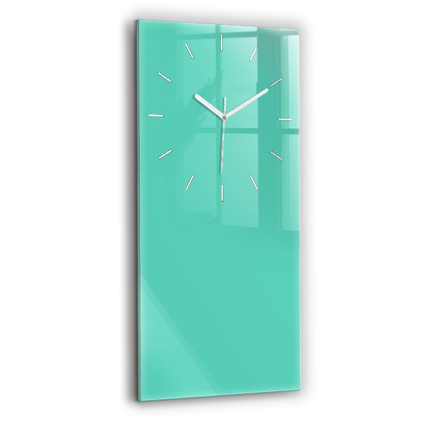 Orologio verticale in vetro Colore turchese