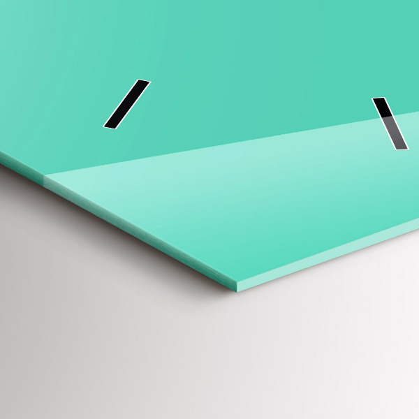 Orologio verticale in vetro Colore turchese