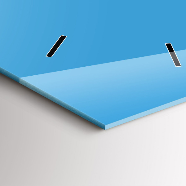 Orologio verticale in vetro Colore blu