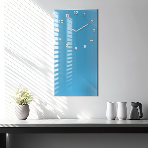 Orologio verticale in vetro Colore blu