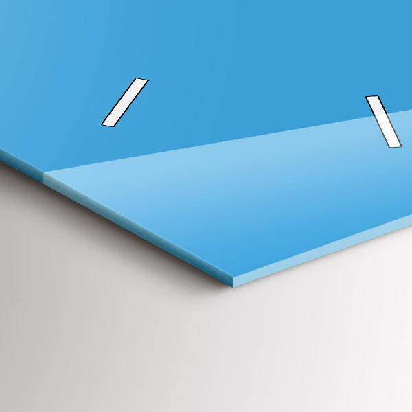 Orologio verticale in vetro Colore blu