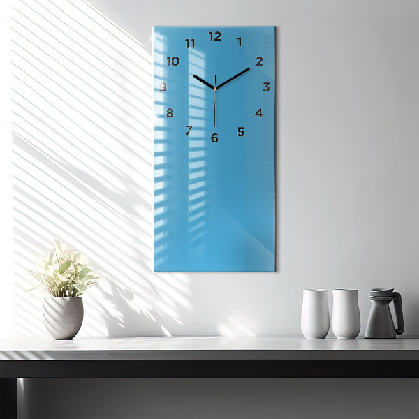 Orologio verticale in vetro Colore blu