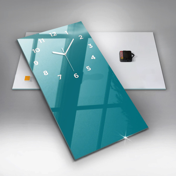 Orologio verticale in vetro Colore del mare