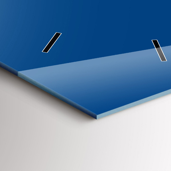 Orologio verticale in vetro Colore blu