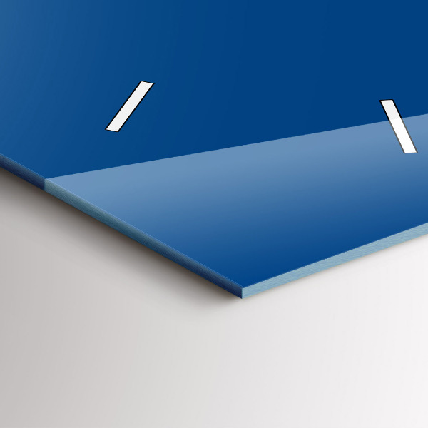 Orologio verticale in vetro Colore blu