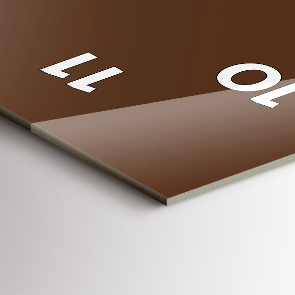 Orologio verticale in vetro Colore marrone