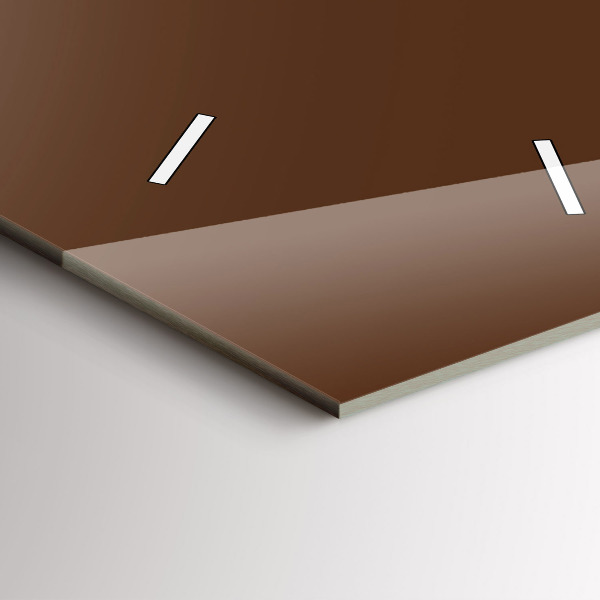 Orologio verticale in vetro Colore marrone