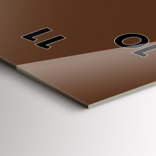 Orologio verticale in vetro Colore marrone