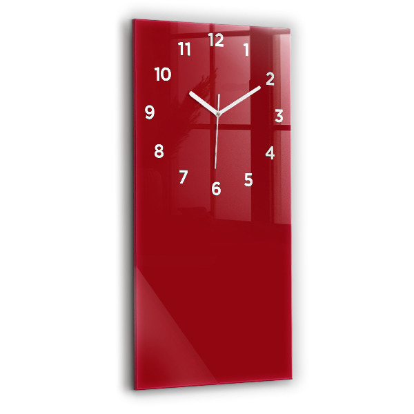 Orologio verticale in vetro Colore rosso