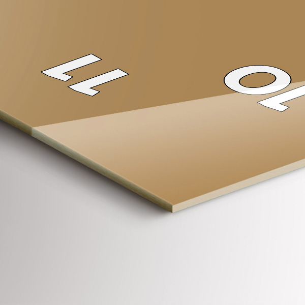 Orologio verticale in vetro Colore beige scuro